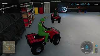 having fun on farmsim with Jacob and my brother