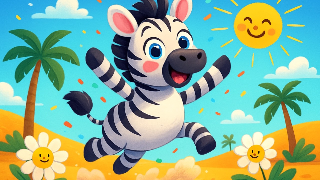 La zebra e le sue avventure nel deserto 🦓🎶