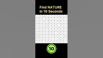 🔥Can You Find The Word NATURE 🏞️ It In 10 Seconds?🚀🚀 #shorts #viral #greenscreen