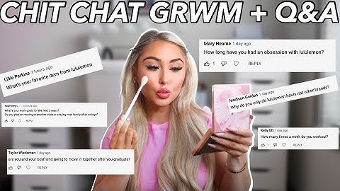 GRWM + answering all your questions ♡