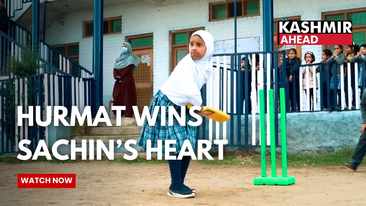 Sachin Tendulkar celebrates 9 years old Kashmir girl Hurmat's batting skills
