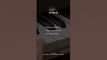 Chord Piano Rendy Pandugo - 7 Days #shorts