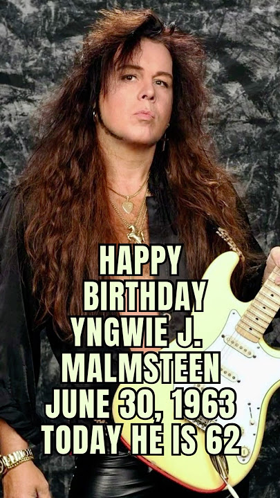 🎸🎉 Happy 62nd Birthday Yngwie Malmsteen! Born June 30, 1963 — Neoclassical Shred King 🤘