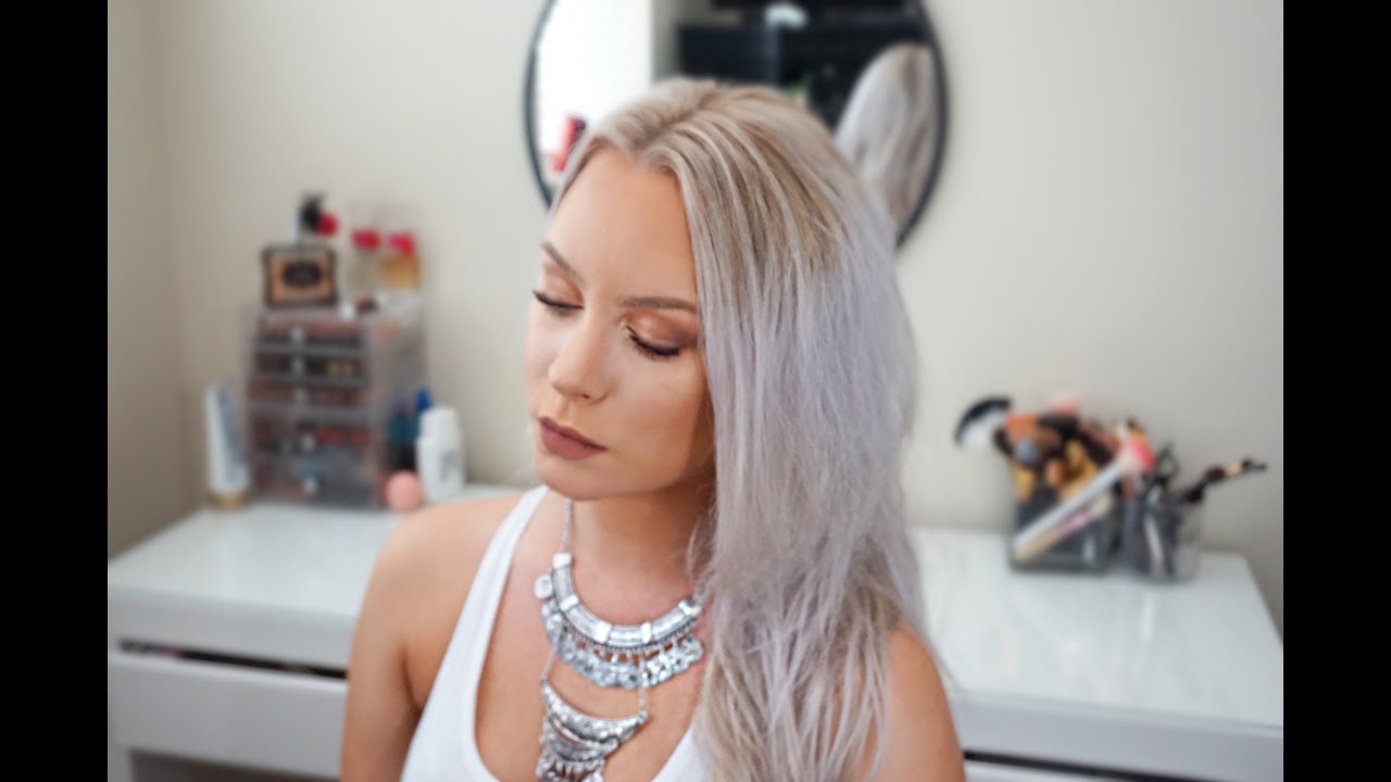 HOW TO: Silver/Grey Ombre Hair Tutorial - YouTube