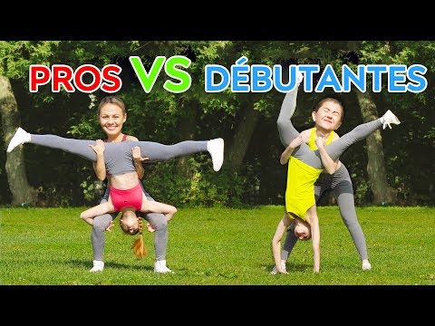 CHALLENGE DES ACROBATIES IMPOSSIBLES ! PROS vs DÉBUTANTE