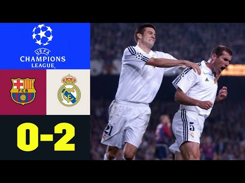 Barcelona vs Real Madrid Semifinal UCL 2001/02 - 1st Leg ● All Goals &amp; Highligths (23/04/2002)