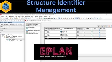 EPLAN Electric P8: Structure Identifier Management #eplan #eplanp8 #electricalengineering #design