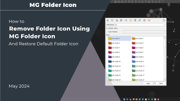 How to Remove Folder Icons in Windows 10 / Windows 11 Using MG Folder Icon