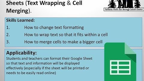 How to fit text in a cell in Google Sheets (Text wrapping & Cell merging)