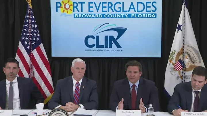 Florida Gov. Ron DeSantis, US VP Mike Pence On Coronavirus