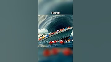 The ship capsized due to being hit by waves #aiart #waves #ocean #shortsfeed