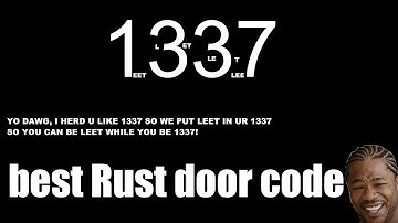 Rust: MLG 1337 Door Code - Hackusations Ensue