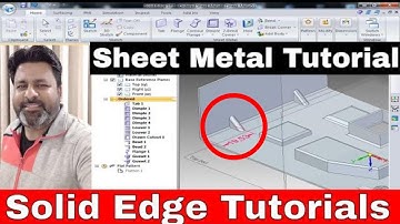 Solid Edge Tutorial for beginners| Solidedge sheet metal tutorial| Solid edge gusset command