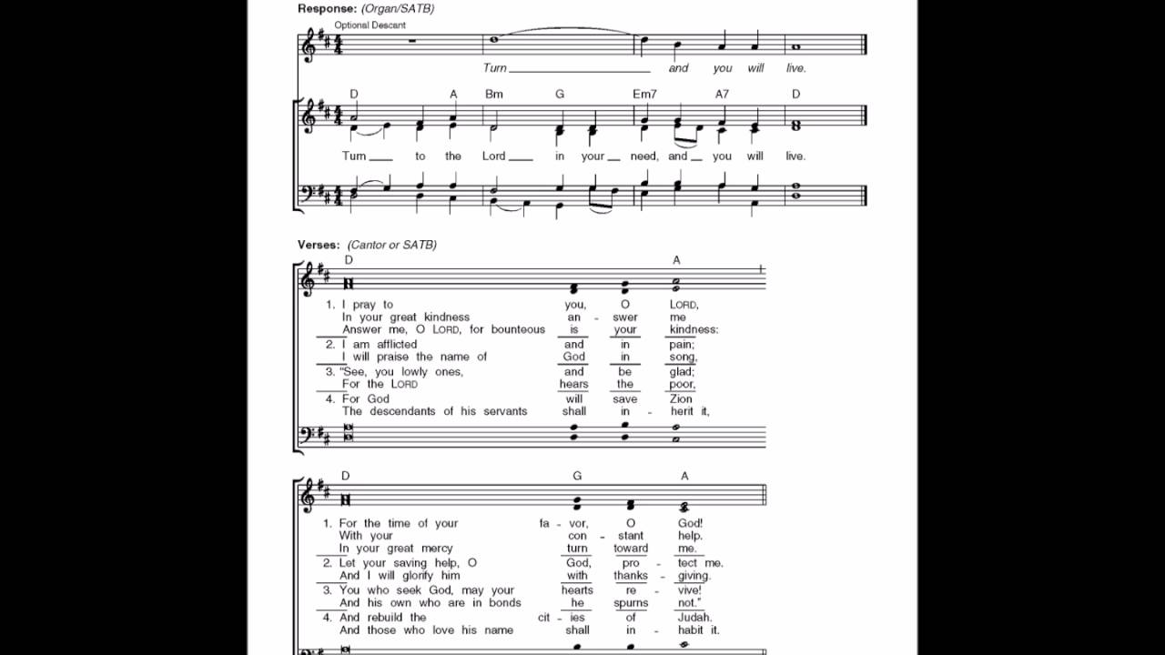 responsorial psalm 15th sunday ordinary time 07 10 16 youtube catholic responsorial psalm sheet music