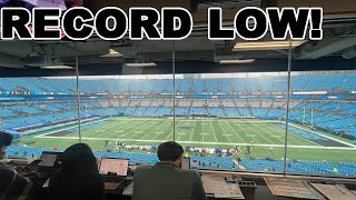 Carolina Panthers EMBARRASS the NFL with RECORD LOW ATTENDANCE vs Falcons! 45 cent tickets REJECTED!