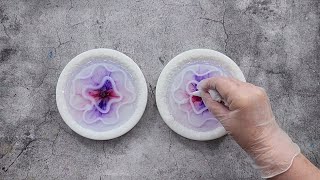 #1893 Absolutely Stunning, No Wait, two layer Resin 3D Blooms