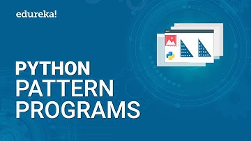 Python Pattern Programs | Printing Star Patterns in Python | Pattern Programs in Python | Edureka