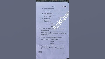 MDU BCOM Hons 6th sem July 2022 Project planning and management Question paper #mdu #bcom3rdyear