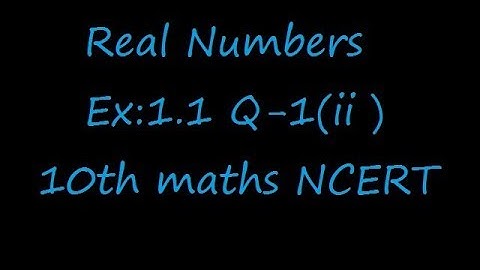 Ex:1.1 Q-1(ii) Use Euclid’s division algorithm to find the HCF of 196 and 38220