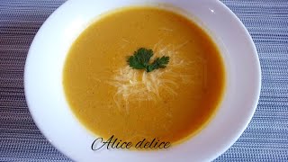 حساء الخضار بالدجاج و الجبن ?Soupe de légumes