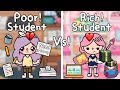 Poor Student Vs Rich Student! 🏚🥺💸👩🏼‍🎓| Toca Life World🌎นักเรียนจน Vs นักเรียนรวย | Toca Boca