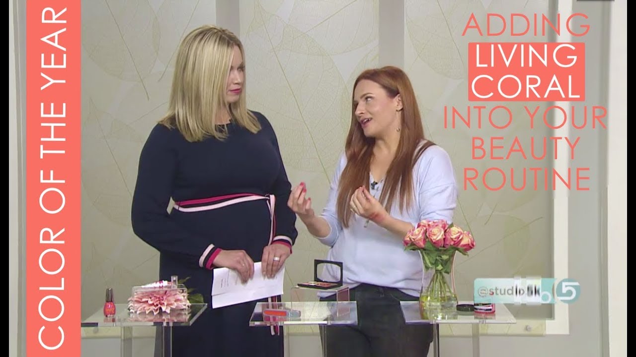 Adding 'Living Coral' into your beauty routine