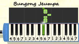 Bungong jeumpa not angka pianika mudah