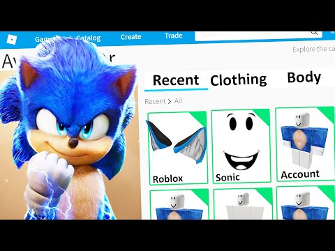 MAKING SONIC THE HEDGEHOG 2 a ROBLOX ACCOUNT