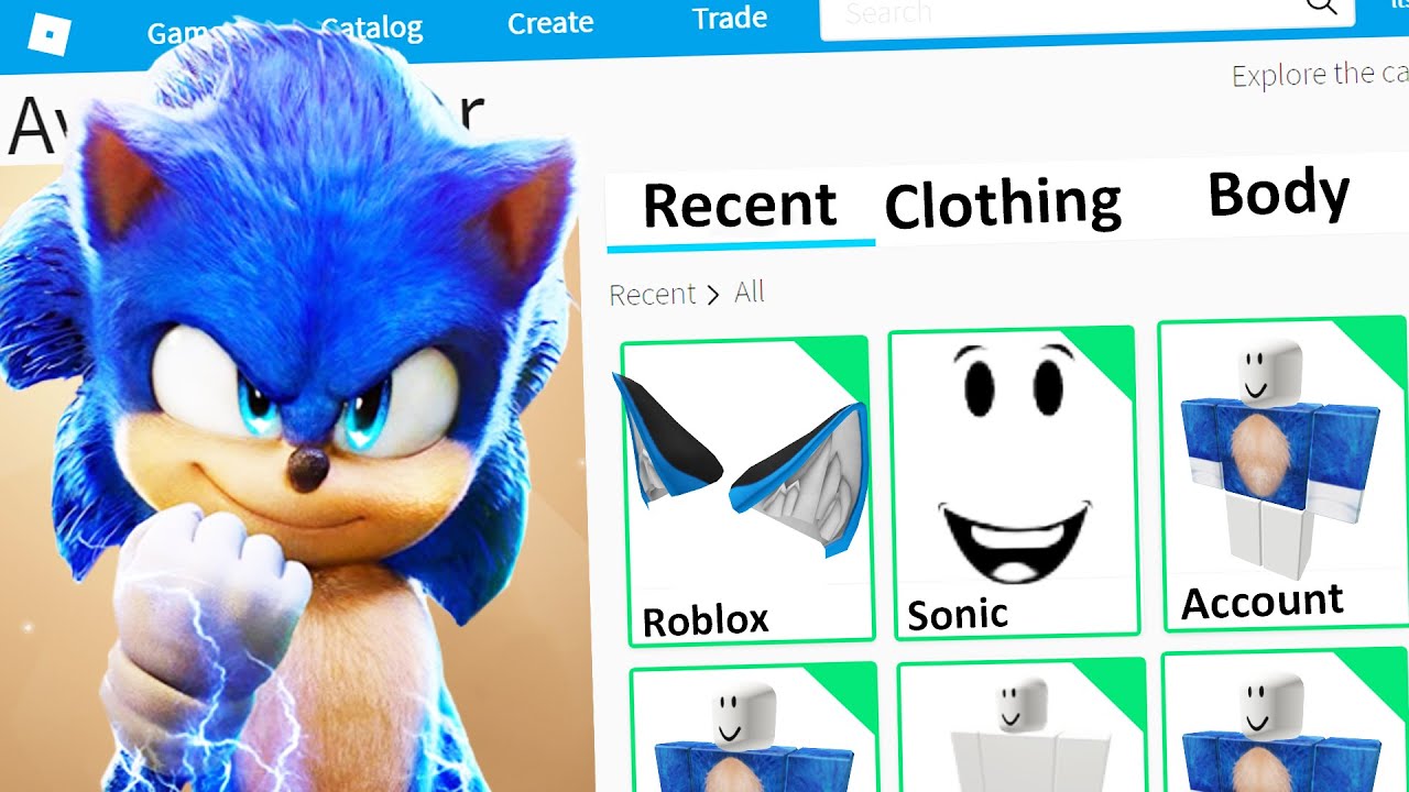 Sonic roblox t shirt