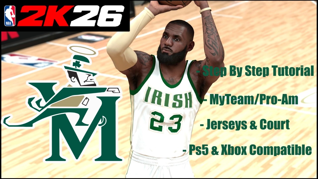 Лучшие майки и площадки для режима MyTeam ProAm в NBA 2k26, Сент-Винсент и Сент-Мэри.