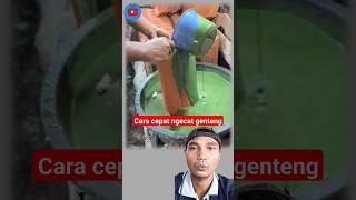 Cara cepat mengecat genteng #reaction #idekreaktif #lifehacks #shorts