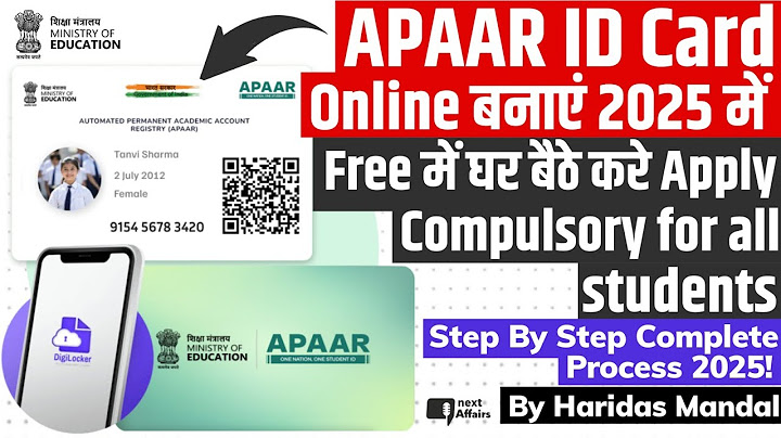 How to Make APAAR ID in 5 Minutes | Complete Process 2025 | APAAR ID Card Online Kaise Banaye 2025 |