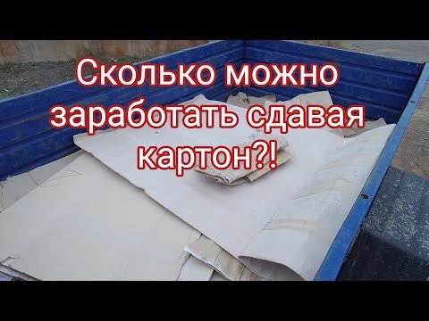 Сколько можно заработать на картоне?!