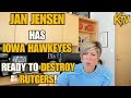 IOWA COACH JAN JENSEN WORRIED ABOUT POTENTIAL UPSET VS RUTGERS