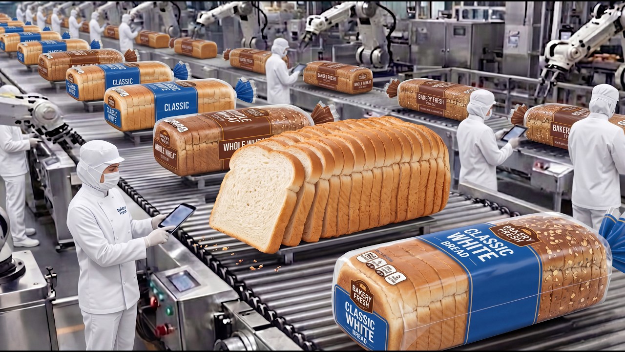 Automated Bread Making at Scale | Inside Giant Factory Operations - YouTube