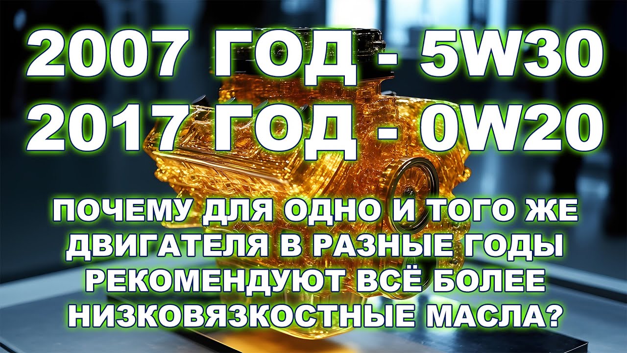 С каждым годом производители рекомендуют всё более низкую вязкость для одного и того же ДВС. Почему?