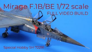 Mirage F.1B/BE 1/72 scale model build, Special Hobby 72291