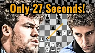 Magnus Carlsen DESTROYED In Just 27 Seconds!