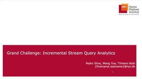 Grand Challenge: Incremental Stream Query Analytics (ACM DEBS 2020)