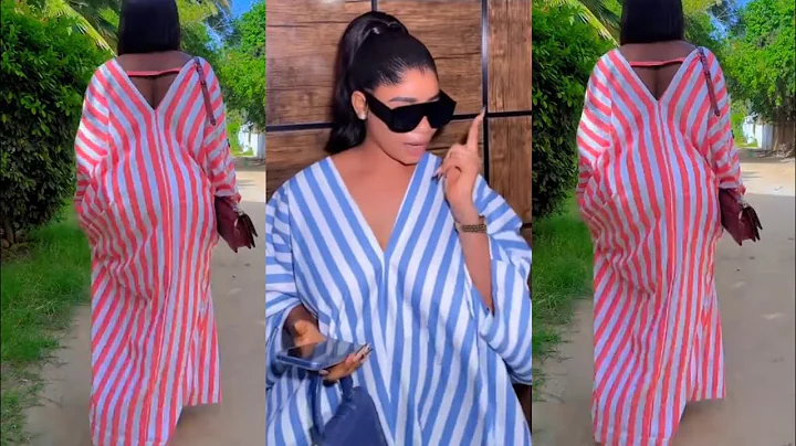 How to Sew  Deep V neck Bubu Kaftan with out Altering the Stripe Lines 