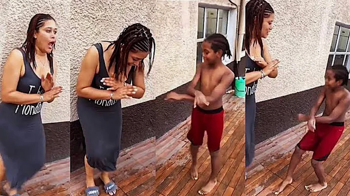 Adunni Ade Dancing With Her Son To Celebrate His 14th Birthday; She Reveals Why She’s A Single Mum..