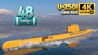 เรือดำน้ำสีเหลือง U-2501 พร้อมเกม XP ฐานขนาดใหญ่ 5600 - World of Warships