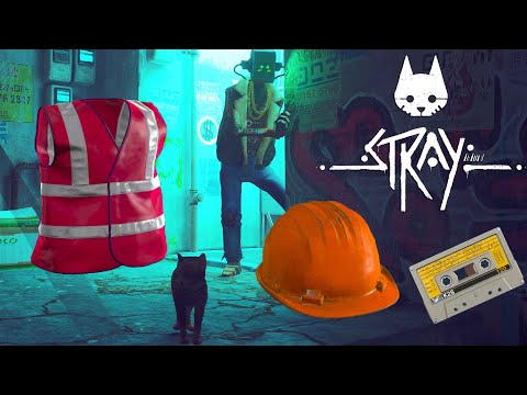 Где найти Куртку и Каску рабочего Stray