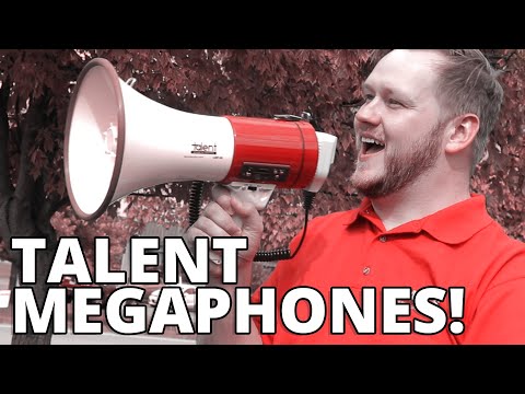 Battery Powered Talent Megaphones are here and Full of Features!