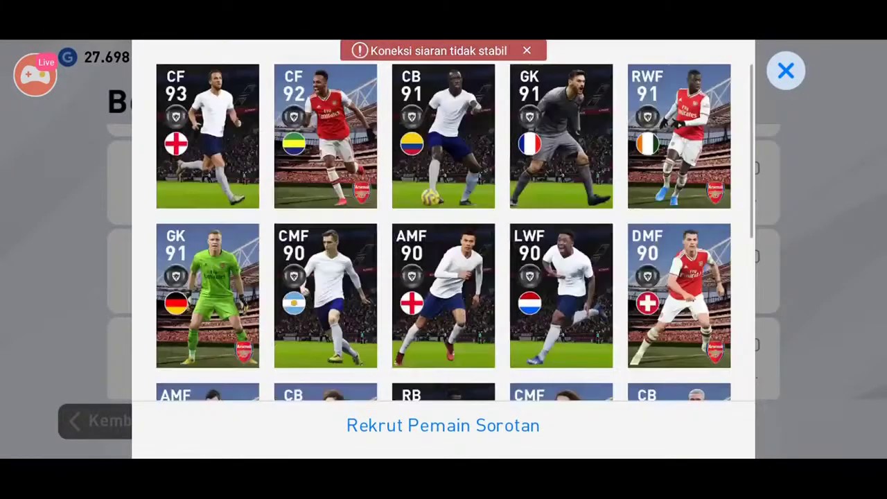 LIVE BOLA HARI INI RAYYAGames tream saya PES 2020 di Omlet Arcade! - YouTube