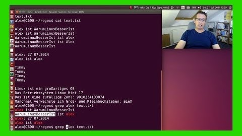 REGEX Tutorial Reguläre Ausdrücke in Linux Ubuntu Mint Fedora SUSE [Deutsch/German]