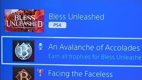 Bless Unleashed Platinum Trophy