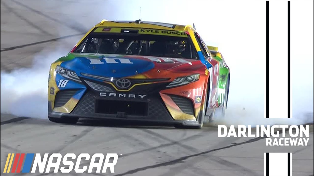 Kyle Busch's motor blows up under caution at Darlington