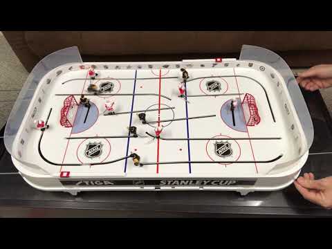 Stiga table top rod hockey Stanley Cup finals day #1.