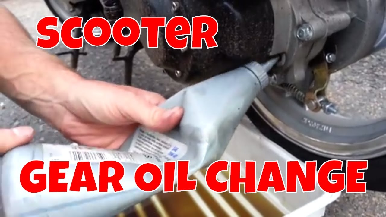coger un resfriado Hacer Comunista How to change the gear oil on a scooter. - YouTube